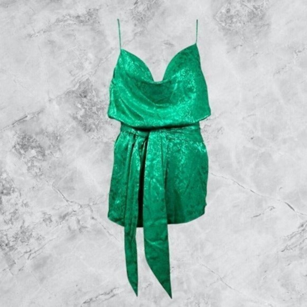 LPA Colette Floral Romper - Green